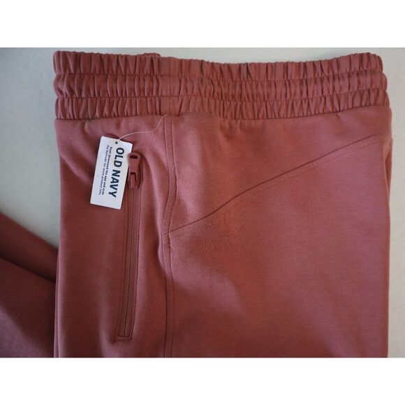 Old Navy Active Women's Sz M Mauve Pink High-Rise Dynamic Fleece Jogger Pants - Picture 7 of 11